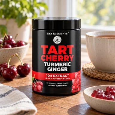 Recovery Tart Cherry Gummies with Turmeric & Ginger for Joint & Muscle Support