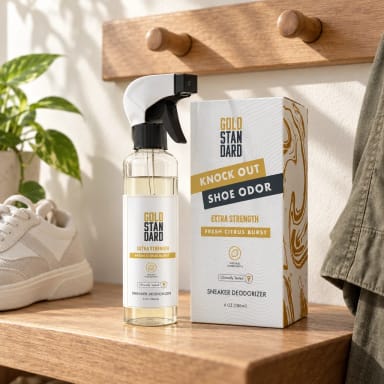 Gold Standard Natural Shoe Deodorizer Spray 6 Oz. - Citrus Burst