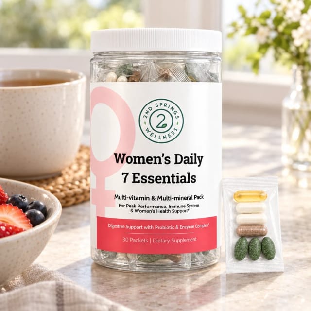 2nd Springs Women's Daily 7 Essentials, Multivitamin Packets