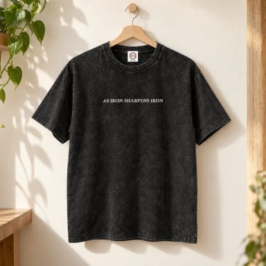 As Iron Sharpens Iron – Heavyweight T-Shirt