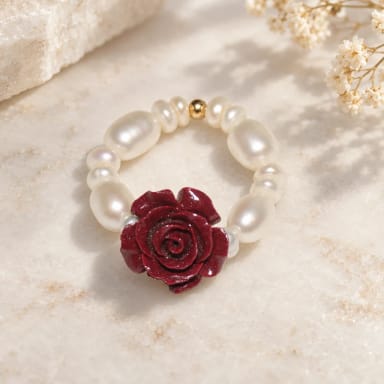 14K Gold-Filled Elegant Lunar Rose Ring