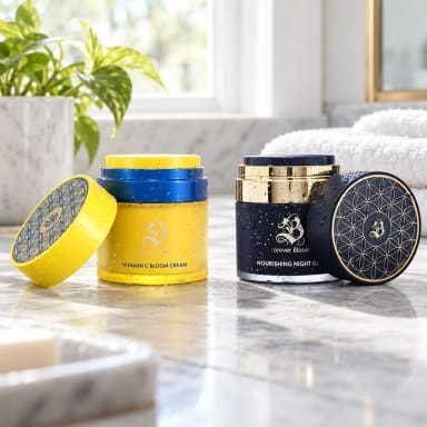 Nourishing Night Glow and Vitamin C Bloom Cream - Premium Anti-Aging Bundle