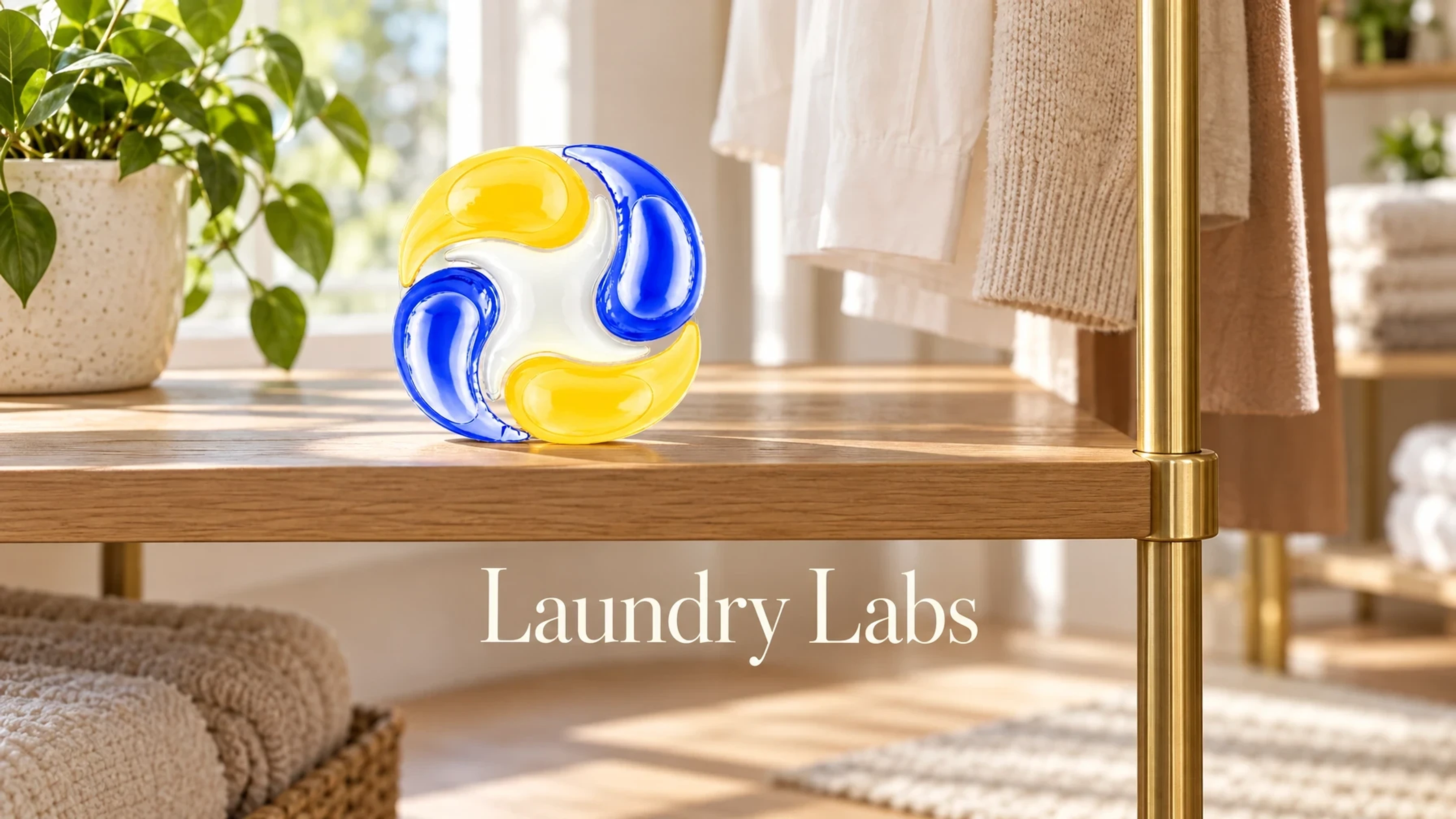 Athletic Pax 5-in-1 Performance Laundry Pods in a sunlit boutique