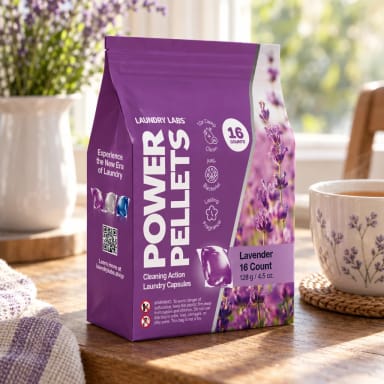 Power Pellets Detergent Pods: Lavender, 16ct (Case/24)