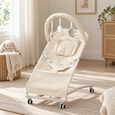 Cuddobaby Baby Bouncer Newborn – Safe, Soothing & Foldable