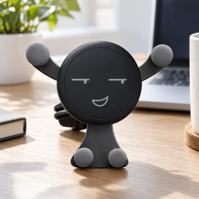 Heoxo Smile Face Gravity Car Phone Mount
