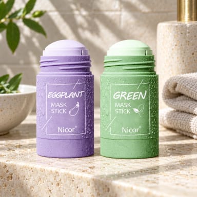 Cleansing Green Tea Mask Clay Stick Oil Control Anti-Acne Whitening Seaweed Mask Skin Care