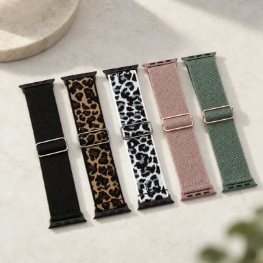 Apple Watch Stretch Nylon Loop Band, Solid & Patterned