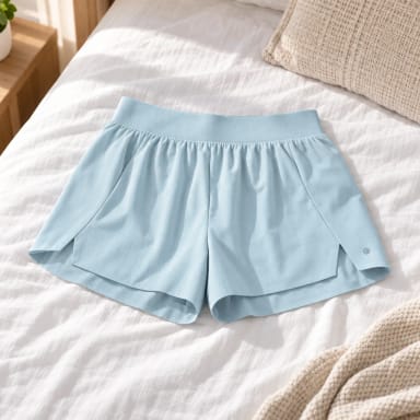 High Waisted Quick Dry Lined Split Running Shorts 2.5''