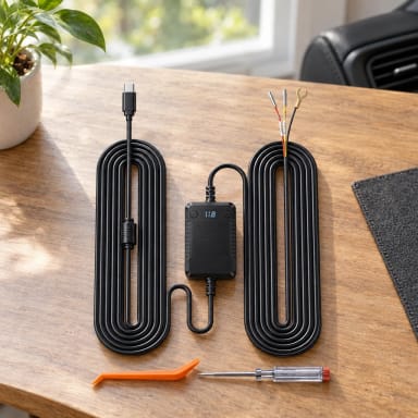 TERUNSOUL Dash Cam Hardwire Kit for Parking Monitoring (10.5 ft)