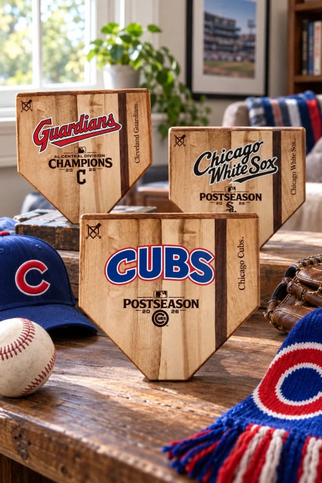 Baseball BBQ Chicago Cubs 2026 Postseason, Cleveland Guardians 2026 Postseason and Chicago White Sox 2026 Postseason in a bright home