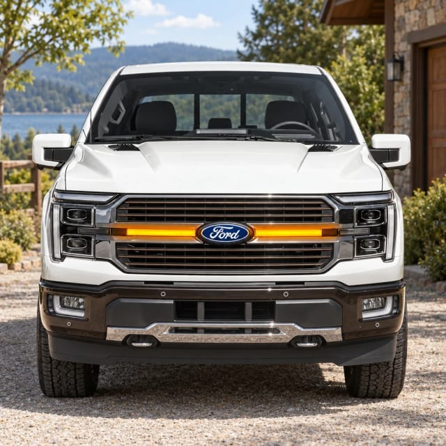 AM Off-Road Smoked LED Amber Lights w/ Sequential Turn Signal For 2024+ Ford F-150 King Ranch/ Platinum