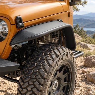 Tube Fenders Front & Rear for 18+ Jeep Wrangler JL