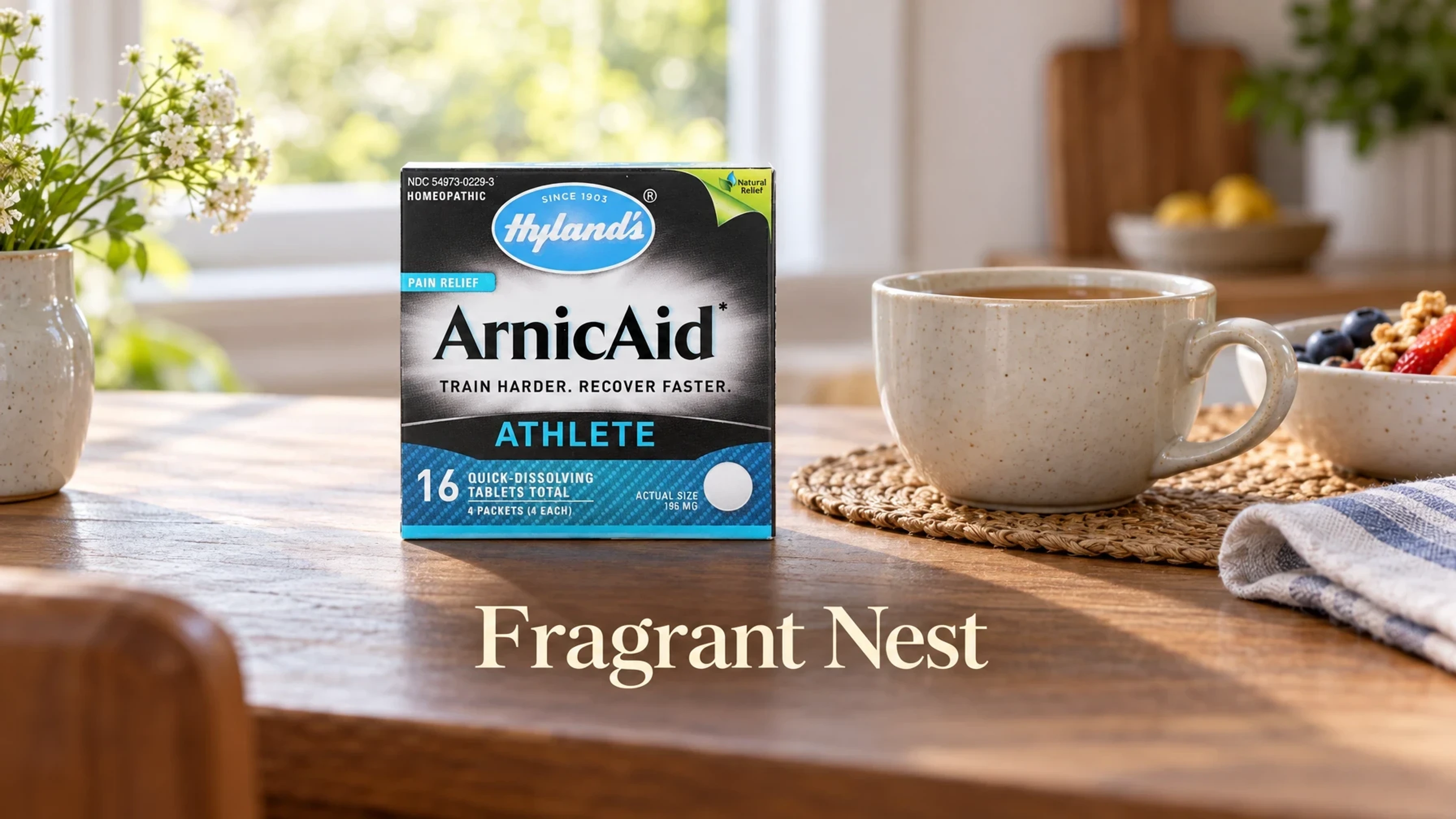 Fragrant Nest , (Hyland's) Arnica Ointment 3.5 Oz By Hylands in a sunlit kitchen
