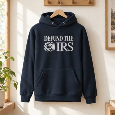 Defund The IRS Embroidered Hoodie