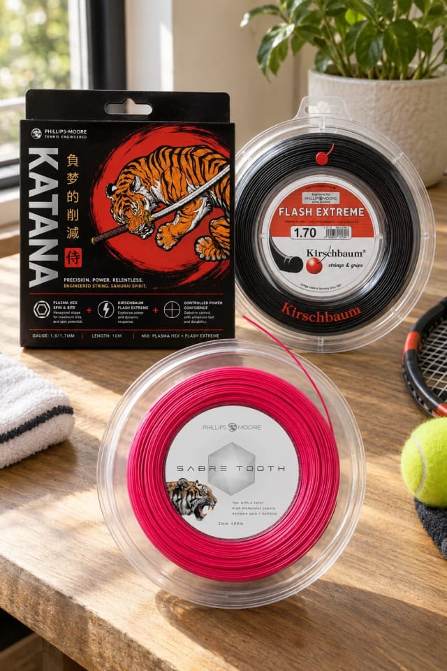 Phillips Moore SABRE TOOTH, KATANA and KIRSCHBAUM FLASH EXTREME 1.7mm in a bright home