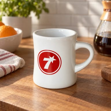 Ceramic 12 oz Diner Mug with Logo