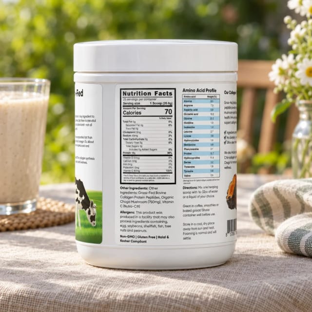Brain Forza® Collagen Peptides w/ Chaga & Vitamin C