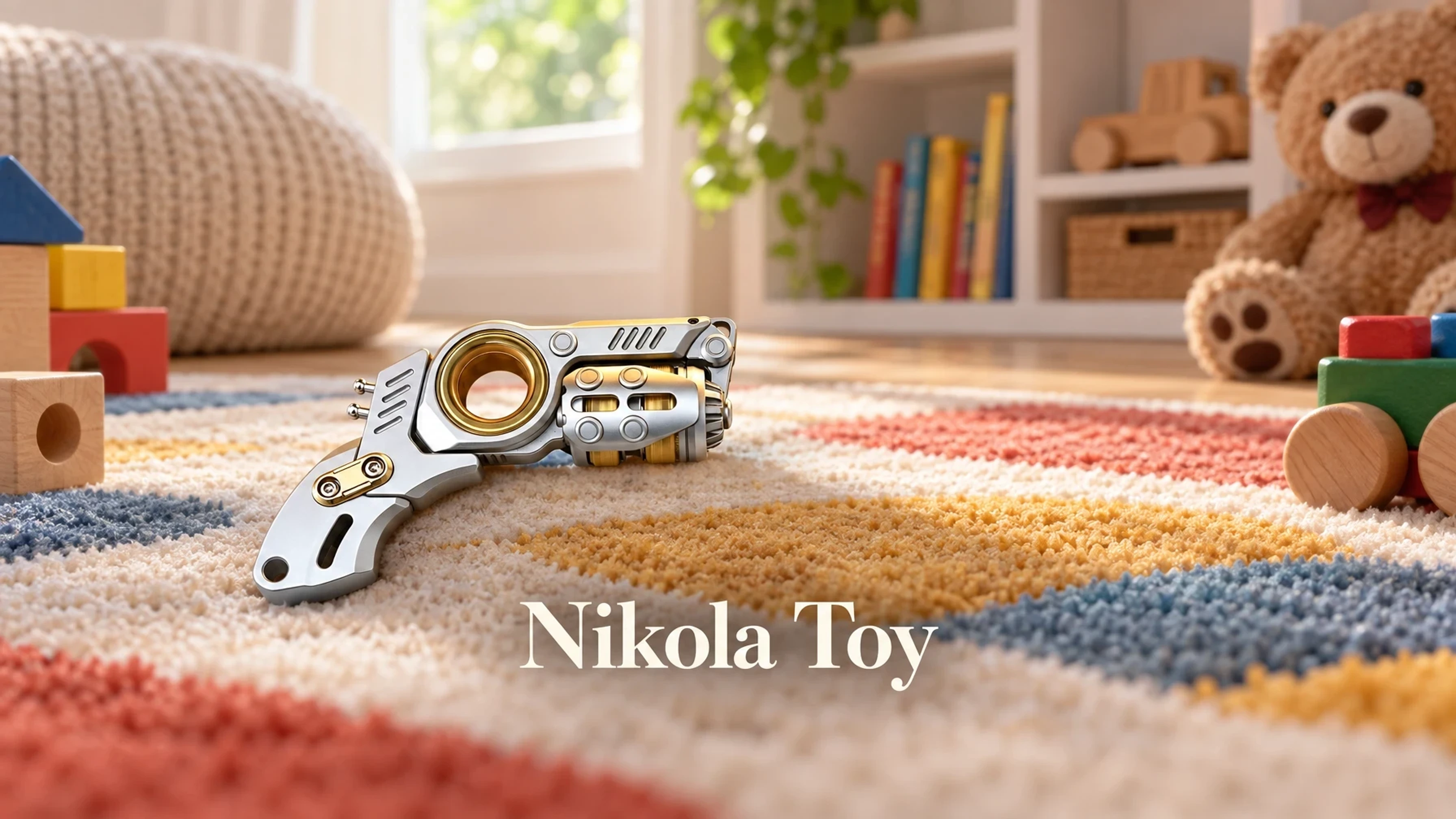 Nikola Toy EDC Fidget Toys - Blast Bomb in a bright living room
