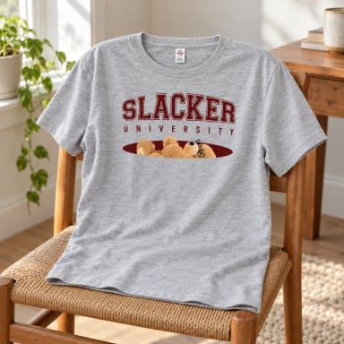 Slacker Bear T - Aggie Red