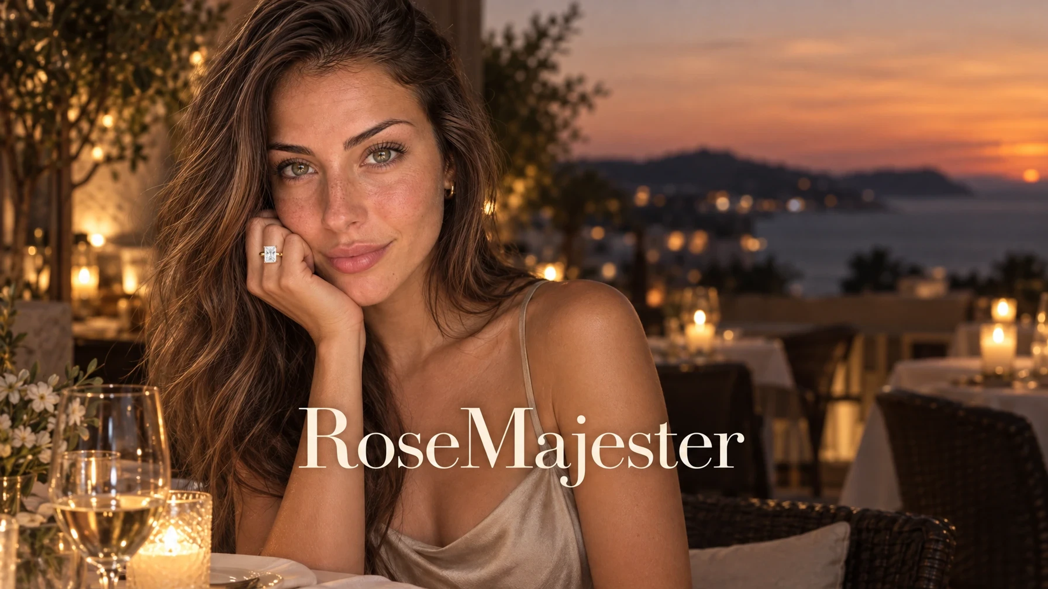 RoseMajester Minimalist 4ct Radiant Diamond Solitaire Ring in a bright home