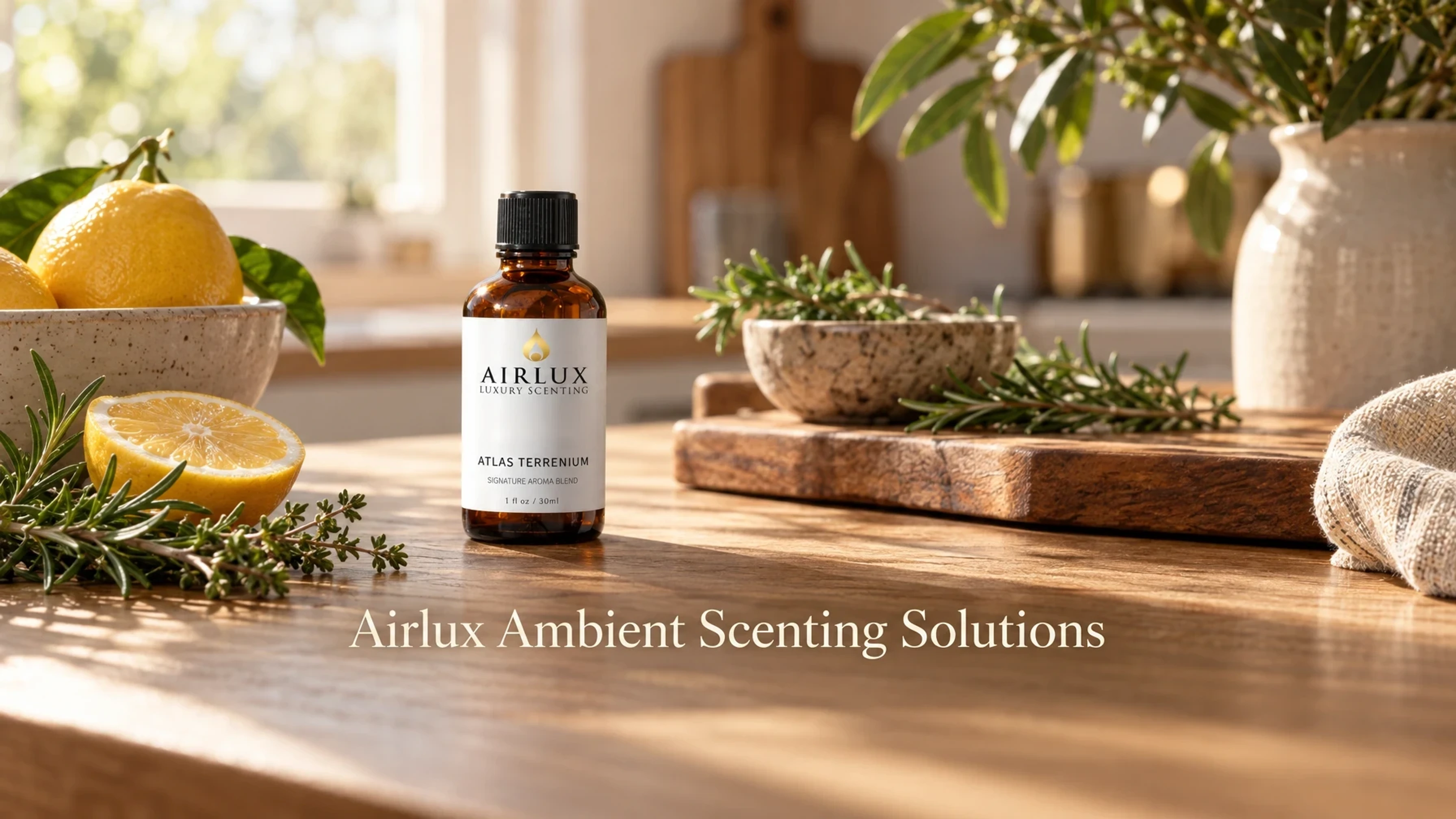 Airlux Signature Aroma Oil Discovery Set 2ml x10 Set on a set table