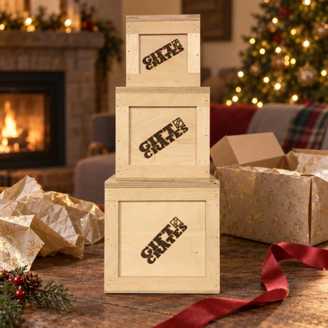 Gift Crates LLC Nine Inch Wooden Crate: Free Shipping!