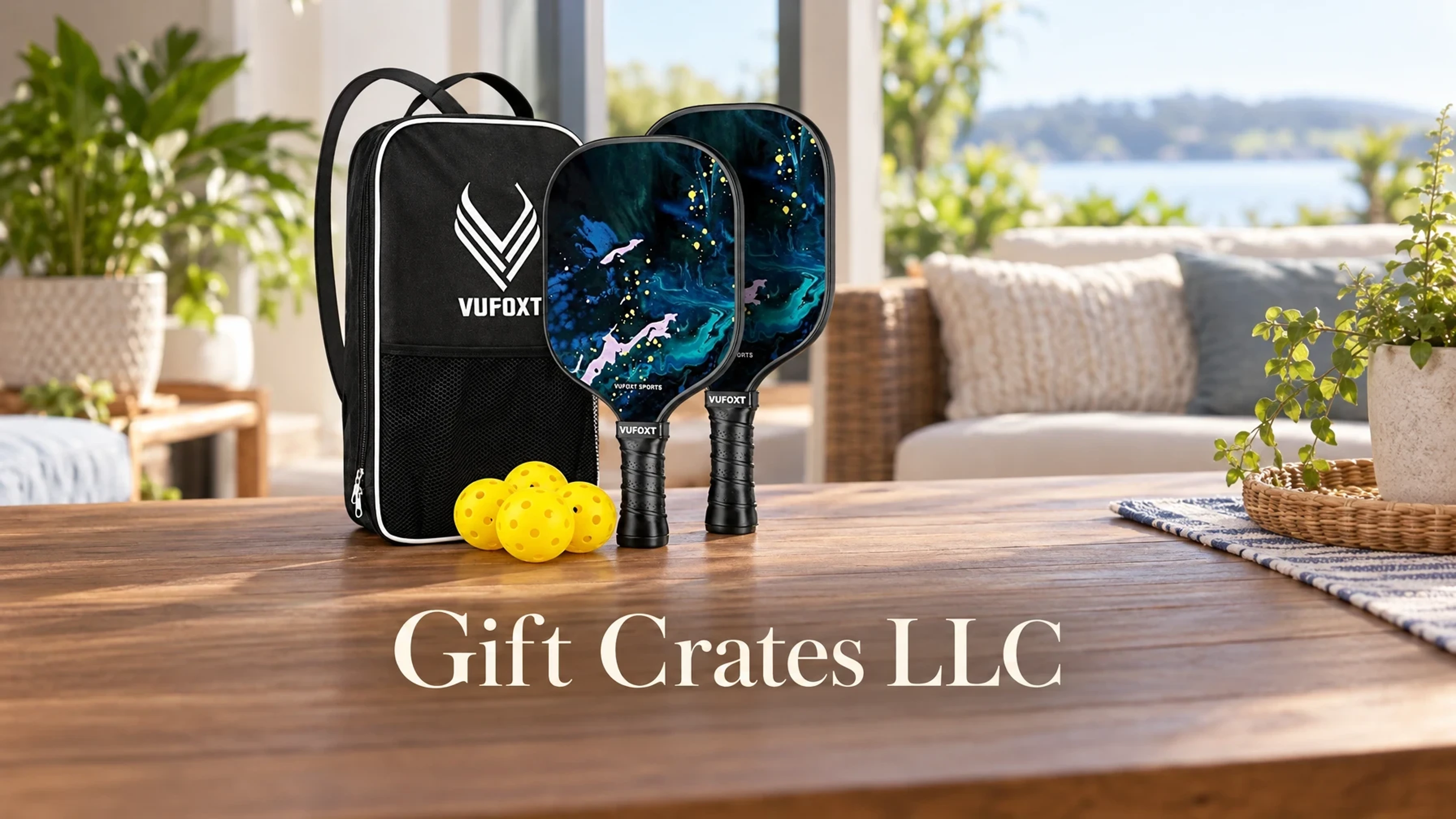 Gift Crates LLC Add Extra Paddles and Balls in a bright home