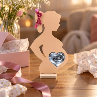 First Photo Pregnant Women Shape Frame