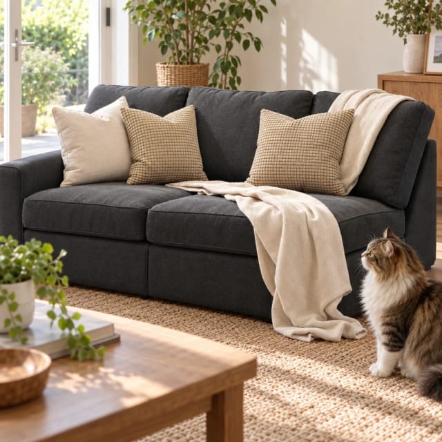 Cozy Kawaii LLC Cat Scratcher Sofa Protector Mat – Durable Couch Scratch Guard for Furniture Protection