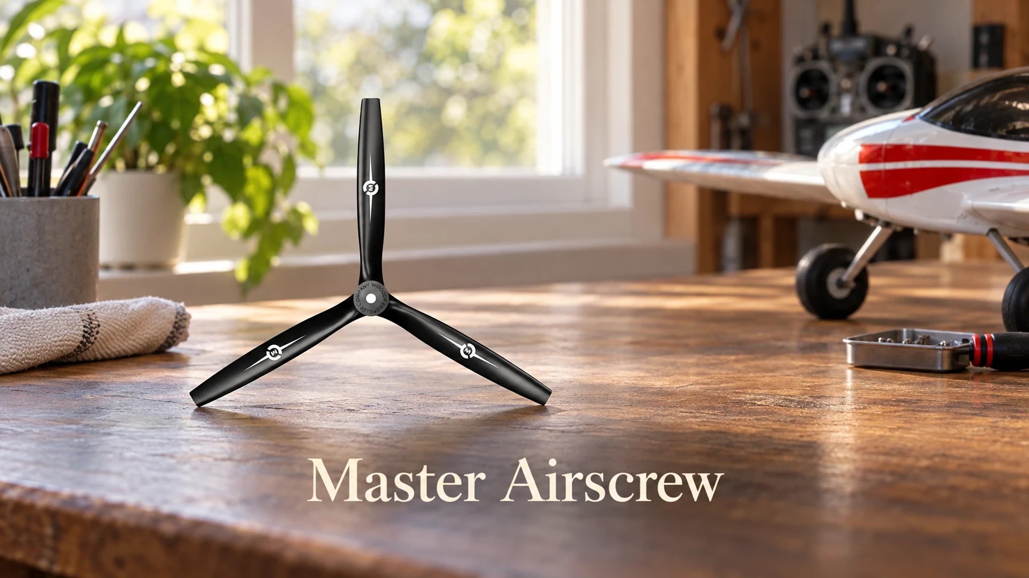 Master Airscrew 3-Blade - 10x7 Propeller in a bright home