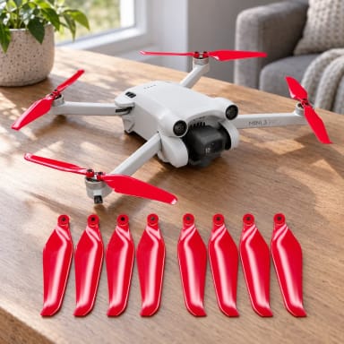 DJI Mini 3 Pro / 4 Pro STEALTH Upgrade Propellers - x4 Red