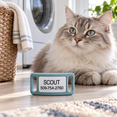 Personalized Engraved Silicone and Cat Name Pet ID Tags