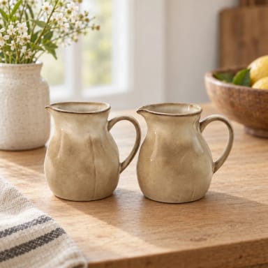 Crema Organic Creamer Pitcher Set