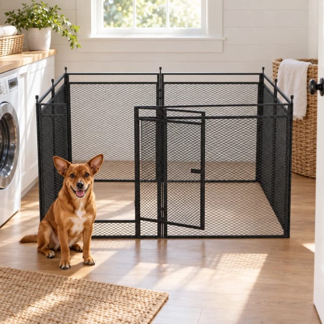 Petorldog Mesh Tool-Free Dog Kennel