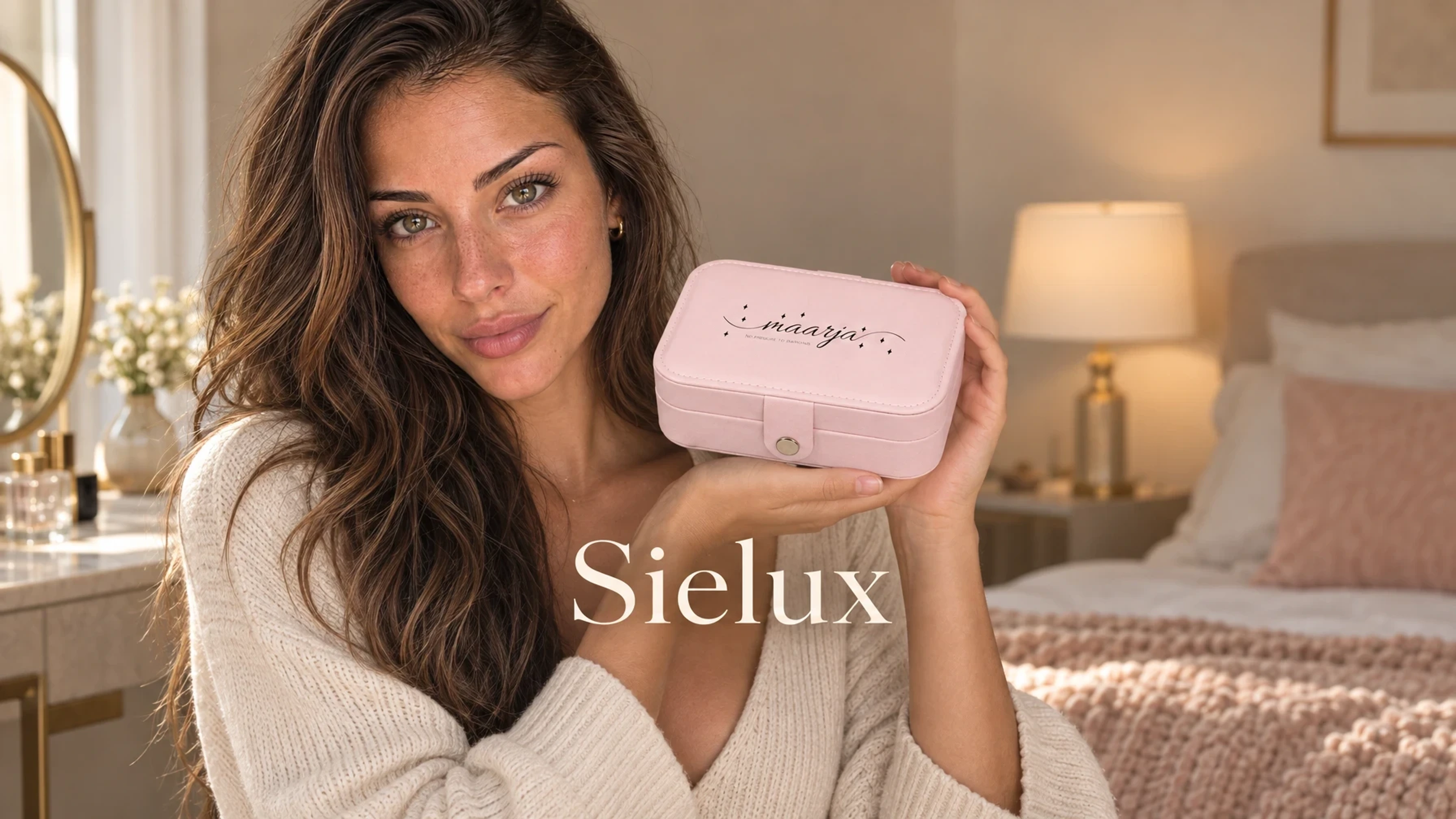 Sielux piece worn by Léa, Trovemont's virtual model (AI-generated)