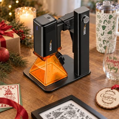 SL2 10W Diode Laser Engraver Machine, Only 1.76 lbs, 4000mm/s Lightning Speed, Ultra HD Handheld Portable Laser Engraving Machine for Wood, Leather, Acrylic, Glass, Coated Metal(with Roller)
