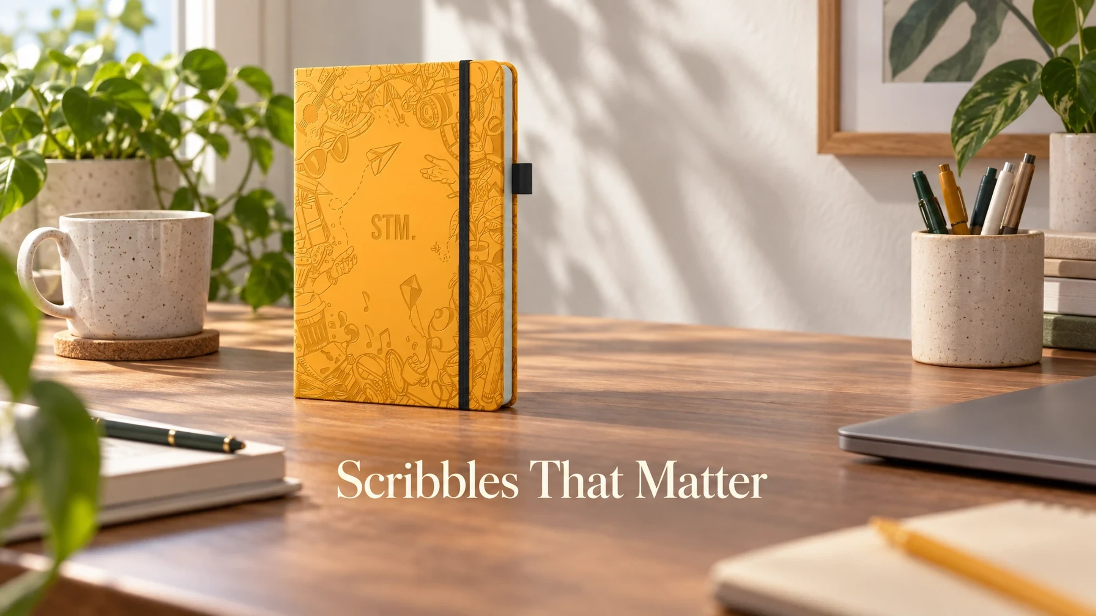 Scribbles That Matter Dotted Journal - Iconic in a bright home