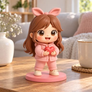 Valentine’s Day 3d Action Figure Based On Image