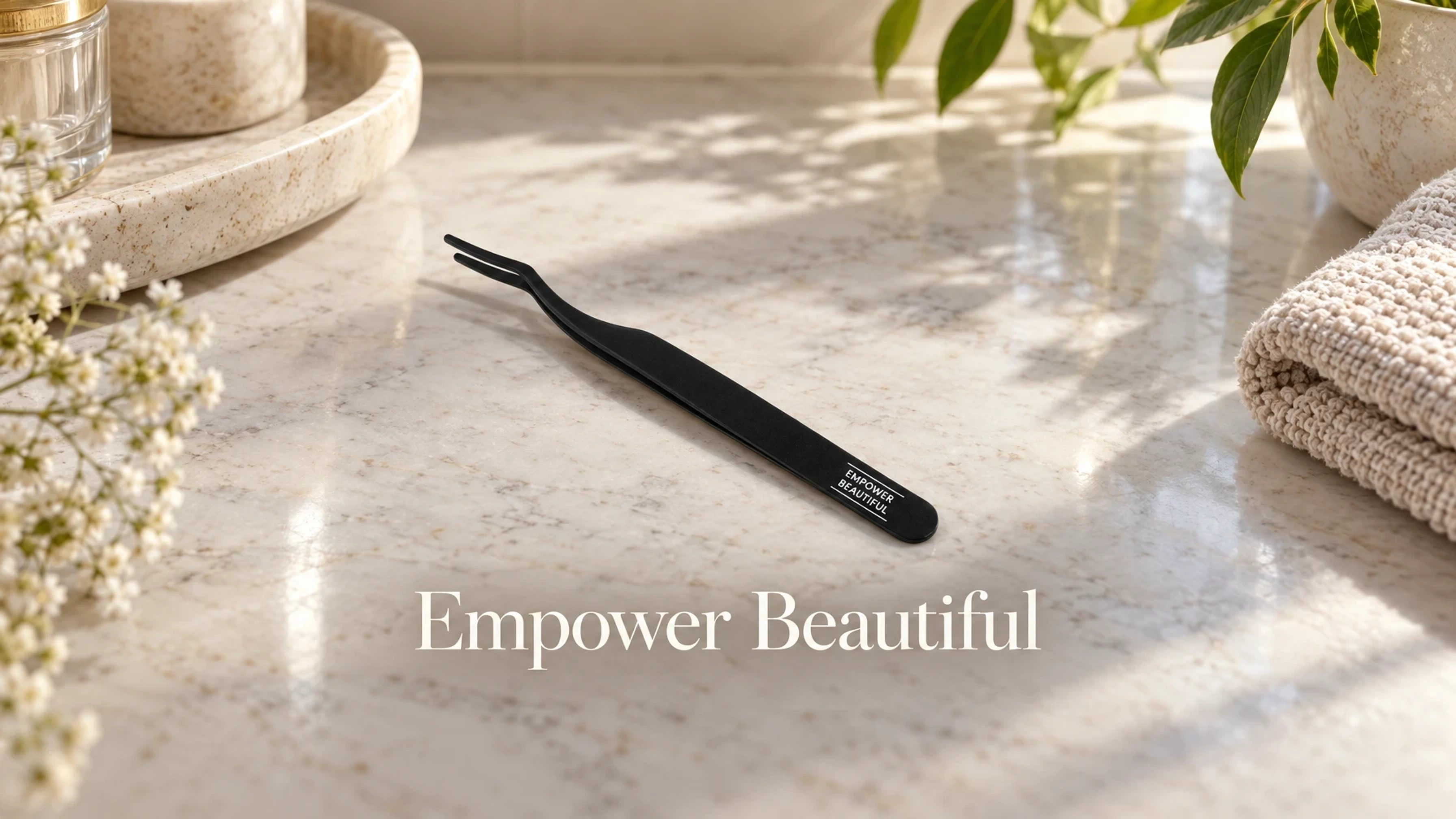 Empower Beautiful Lash Applicator in a bright home